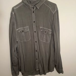 Super Cute Fall Long Sleeve American Eagle Button Up